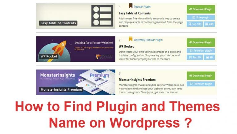 search plugin and themes names from wordpress sites