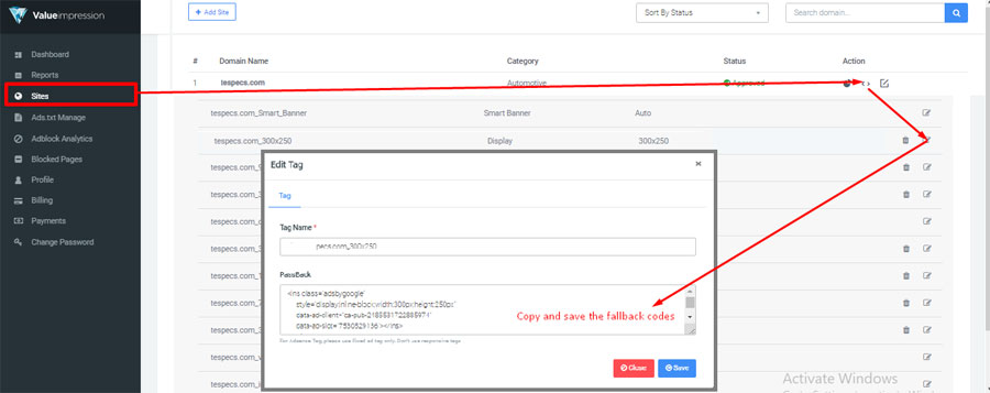 valueimpression-adsense-fallback codes