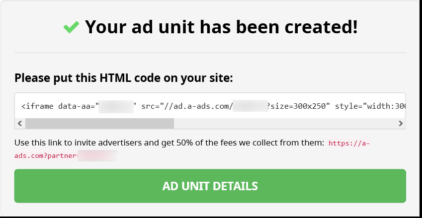a-ads ad codes