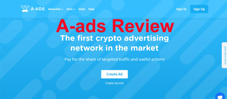 my honest review on a-ads