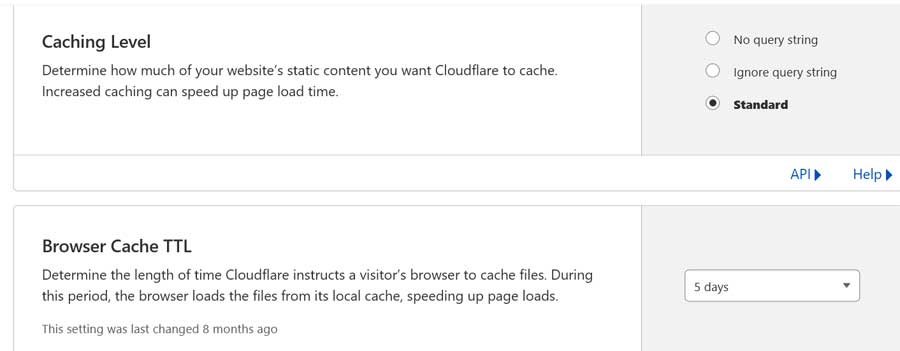 cloudflare-caching-settings