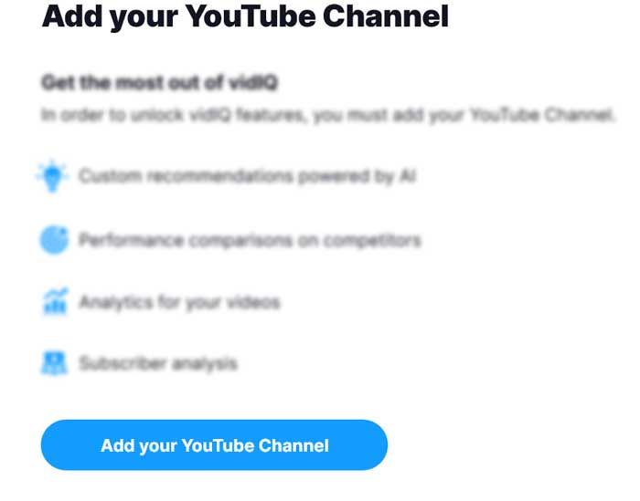 vidiq-add-youtube-channel