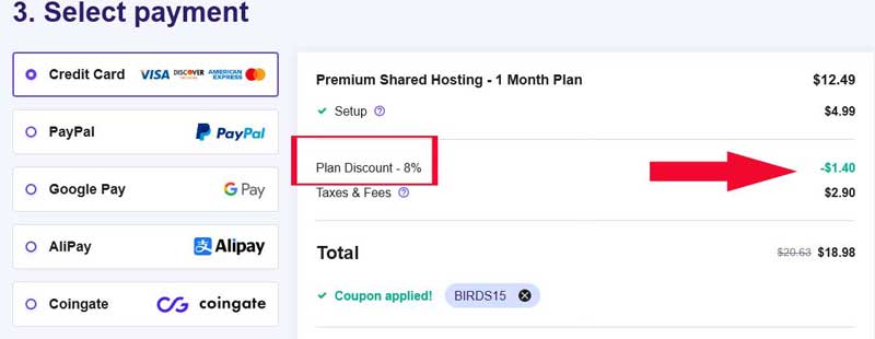 hostinger 1 month renewal coupon code